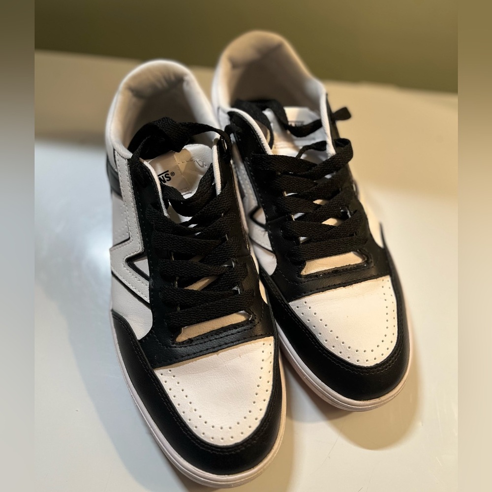 Vans Black and White Athletic Shoes